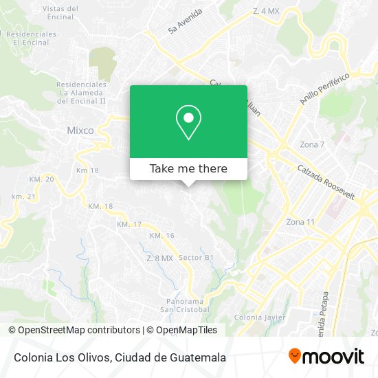 Mapa de Colonia Los Olivos