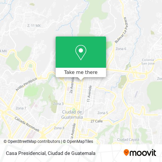 Mapa de Casa Presidencial