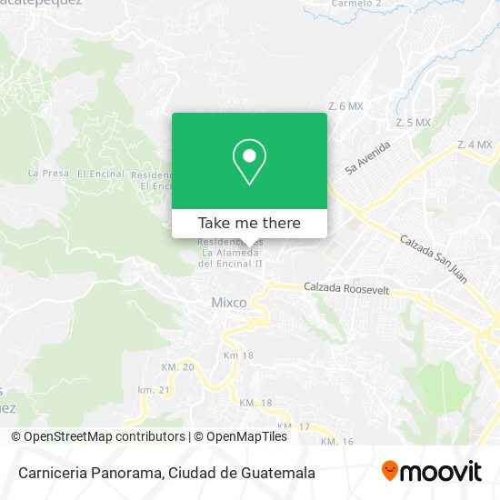 Carniceria Panorama map