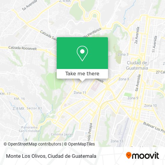 Mapa de Monte Los Olivos