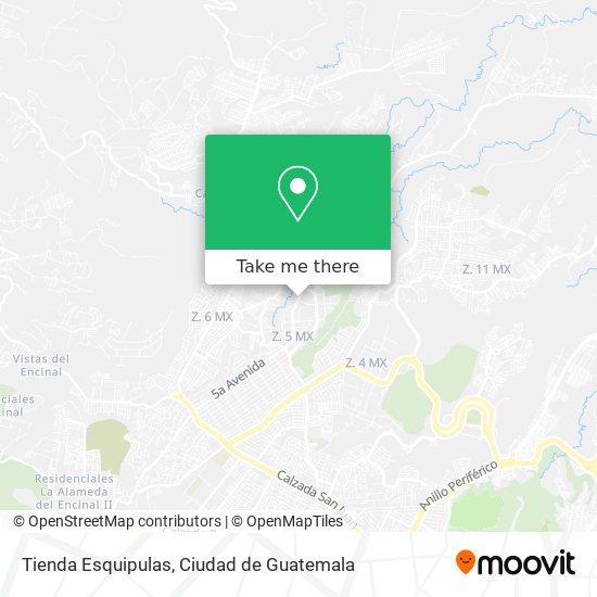 Mapa de Tienda Esquipulas