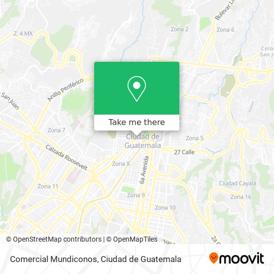 Comercial Mundiconos map