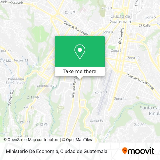 Mapa de Ministerio De Economia