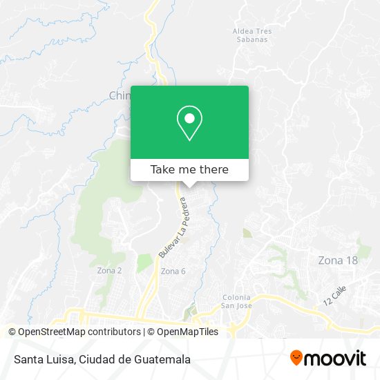 Santa Luisa map