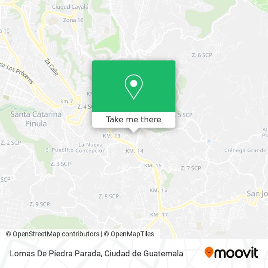 Lomas De Piedra Parada map