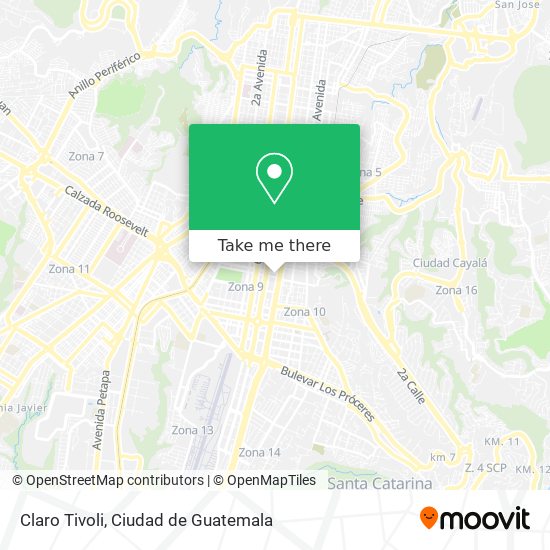 Claro Tivoli map