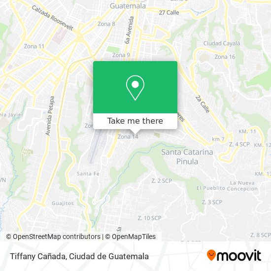 Tiffany Cañada map