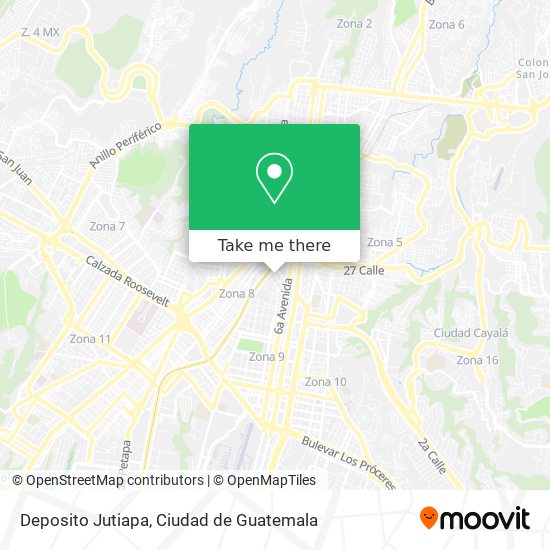 Deposito Jutiapa map