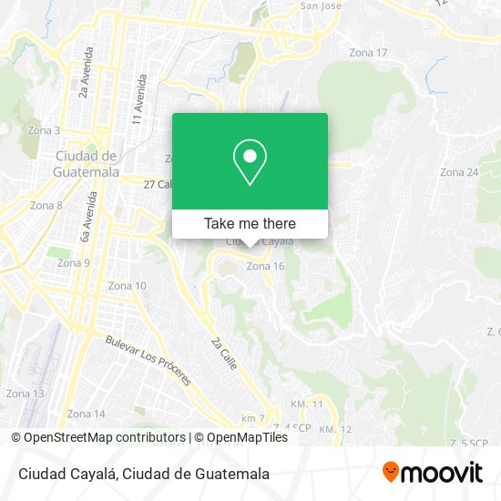 Ciudad Cayalá map