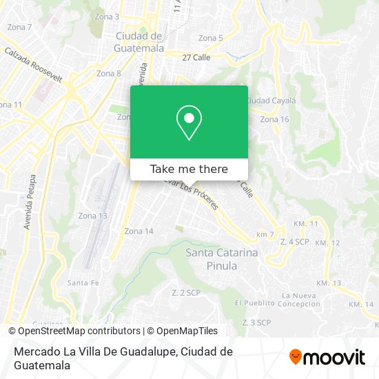 Mapa de Mercado La Villa De Guadalupe