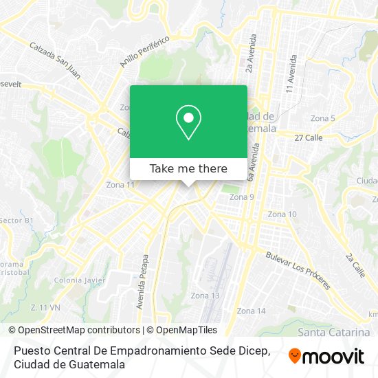 Puesto Central De Empadronamiento Sede Dicep map