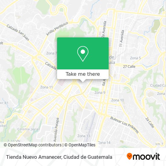 Mapa de Tienda Nuevo Amanecer