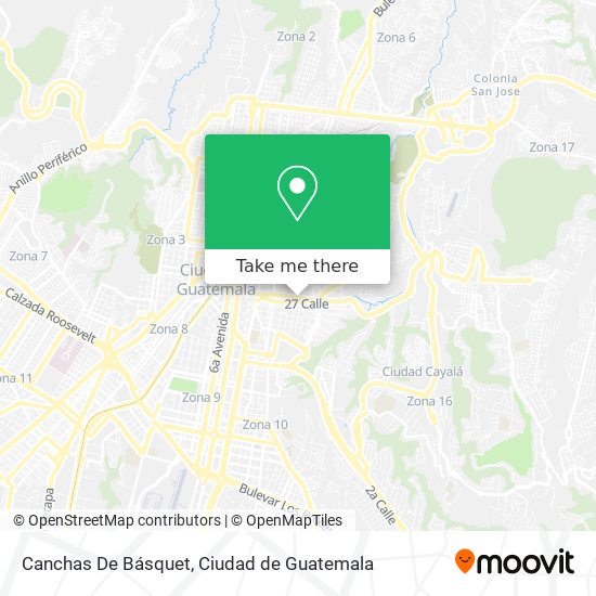 Canchas De Básquet map