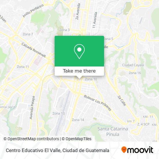Mapa de Centro Educativo El Valle