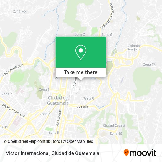 Victor Internacional map