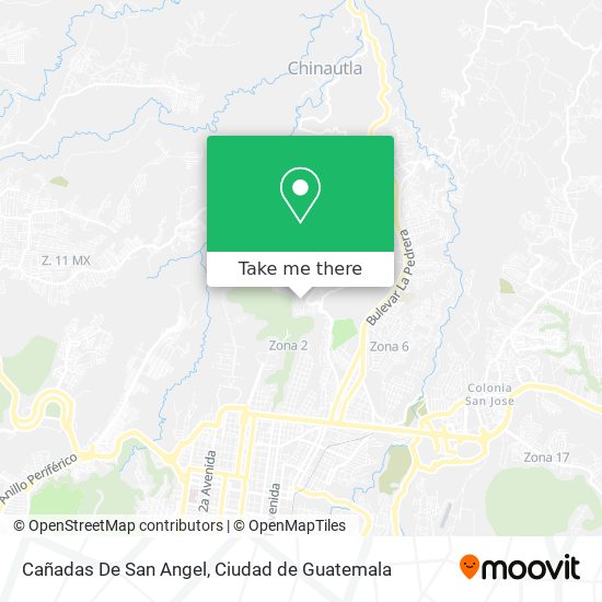 Mapa de Cañadas De San Angel