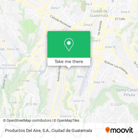 Productos Del Aire, S.A. map