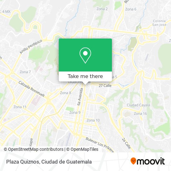 Mapa de Plaza Quiznos