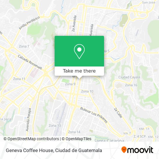 Mapa de Geneva Coffee House