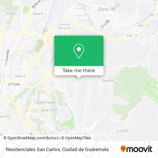 Residenciales San Carlos map