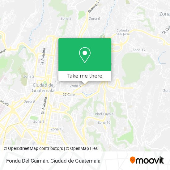Fonda Del Caimán map