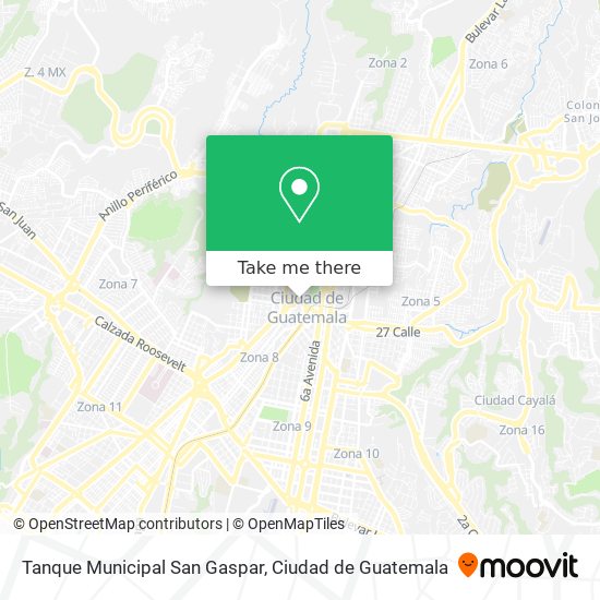 Tanque Municipal San Gaspar map