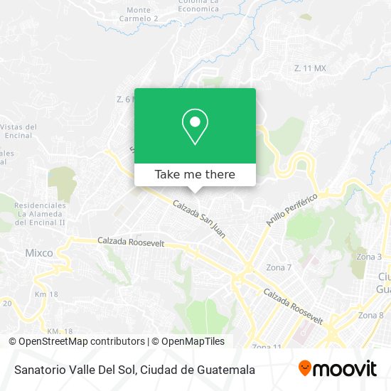 Sanatorio Valle Del Sol map