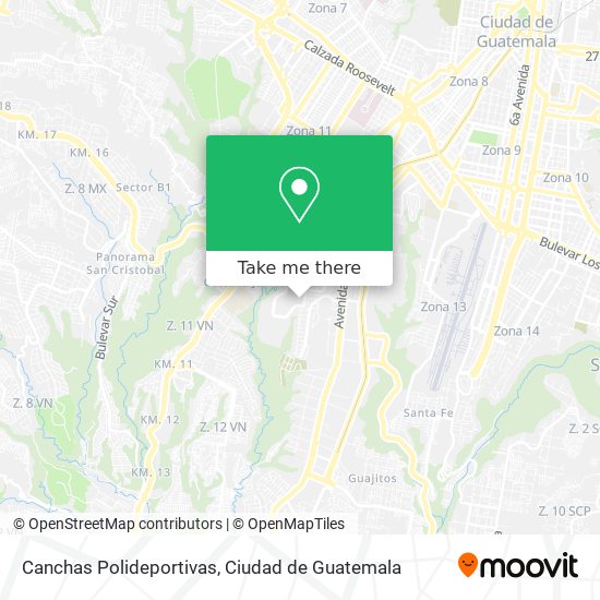 Mapa de Canchas Polideportivas