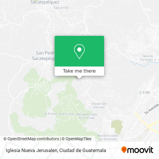 Mapa de Iglesia Nueva Jerusalen