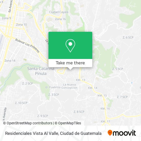 Mapa de Residenciales Vista Al Valle