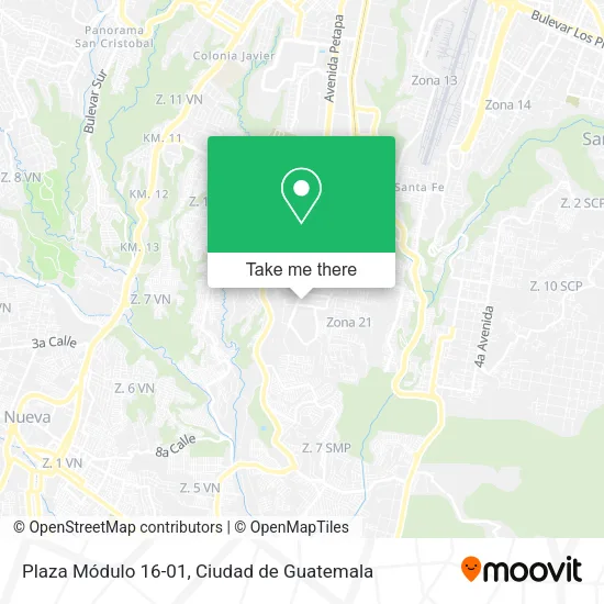 Plaza Módulo 16-01 map