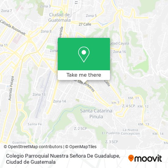 Colegio Parroquial Nuestra Señora De Guadalupe map