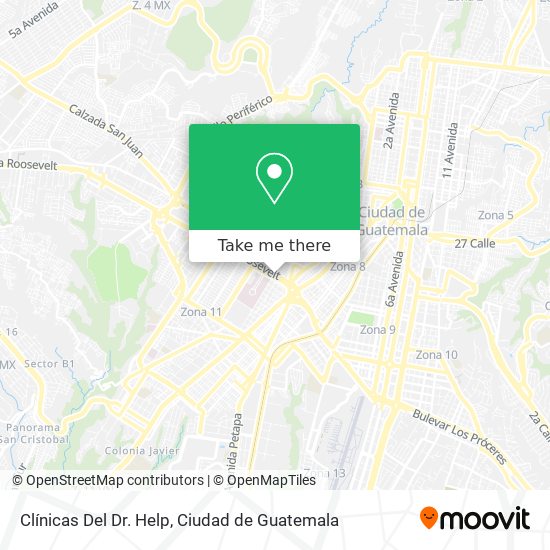 Clínicas Del Dr. Help map