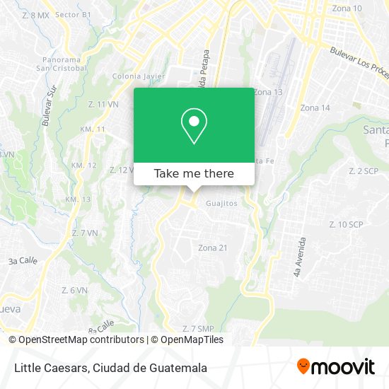 Mapa de Little Caesars