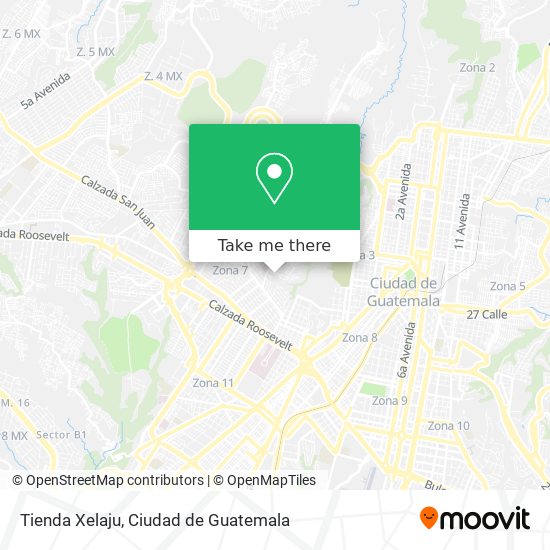 Tienda Xelaju map