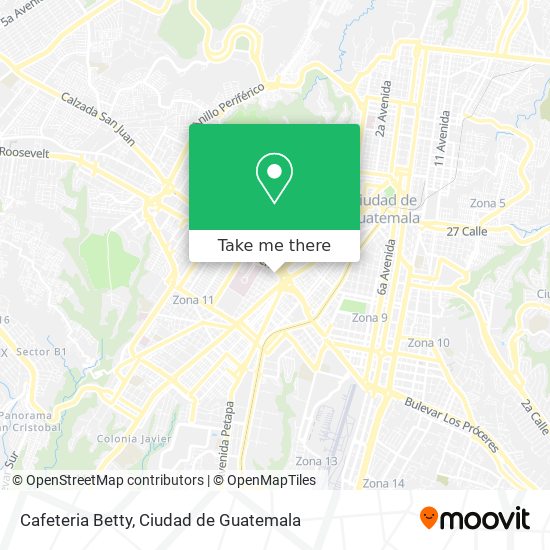 Cafeteria Betty map