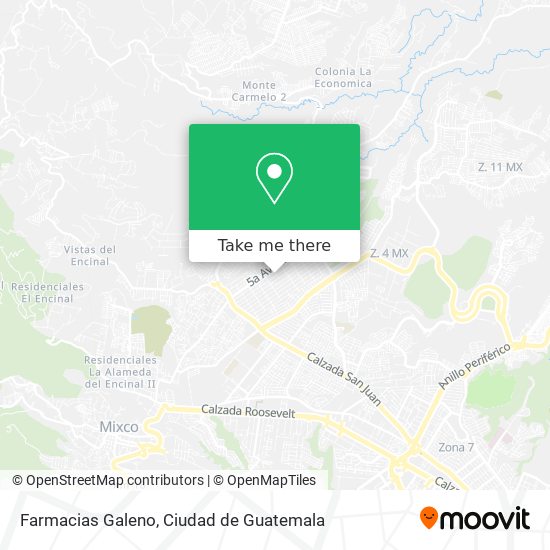 Farmacias Galeno map