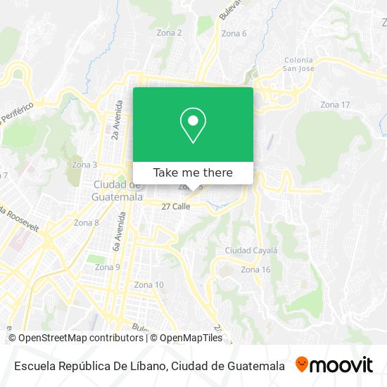 Escuela República De Líbano map