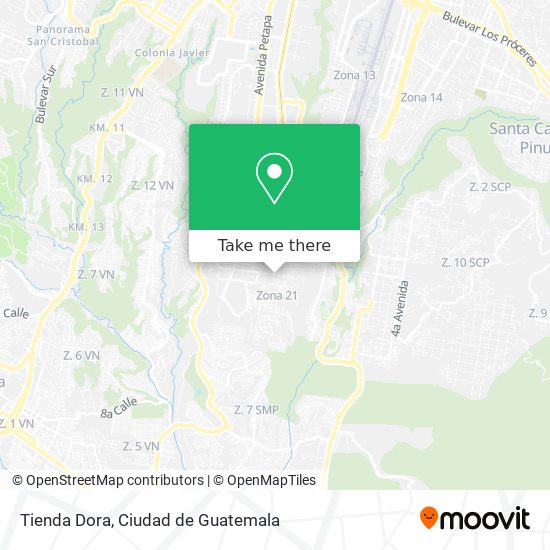 Mapa de Tienda Dora