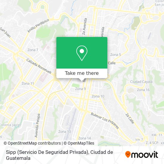 Sipp (Servicio De Seguridad Privada) map