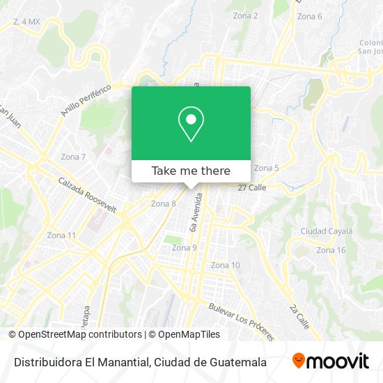 Distribuidora El Manantial map