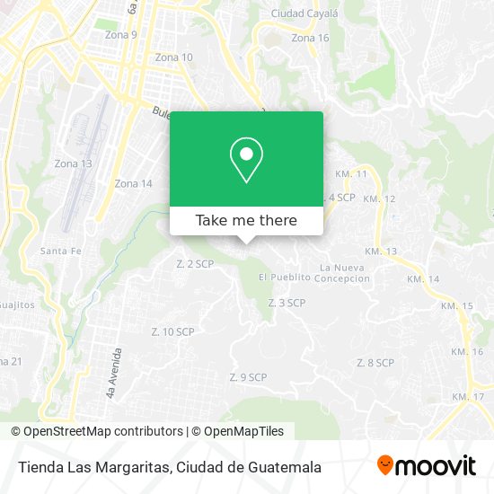Mapa de Tienda Las Margaritas