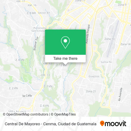 Central De Mayoreo - Cenma map
