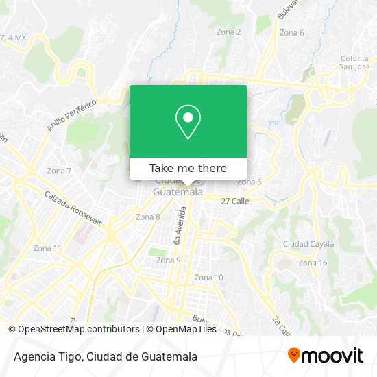 Agencia Tigo map