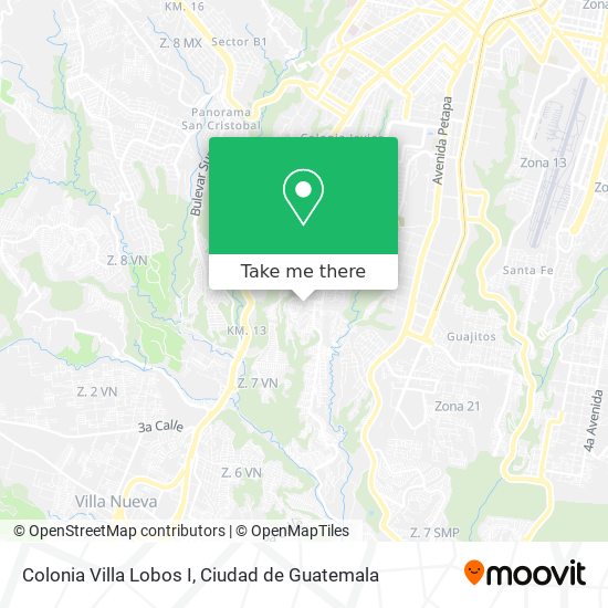 How to get to Colonia Villa Lobos I in Villa Nueva by Bus?
