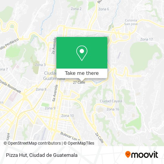 Pizza Hut map