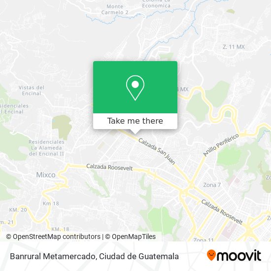 Banrural Metamercado map