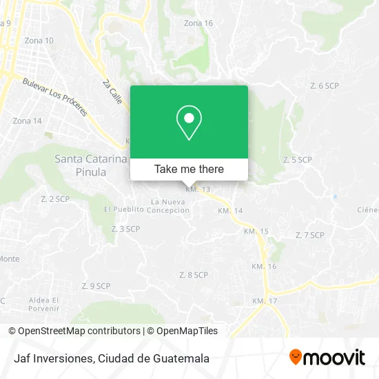 Jaf Inversiones map