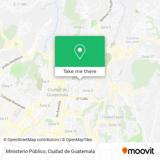 Mapa de Ministerio Público