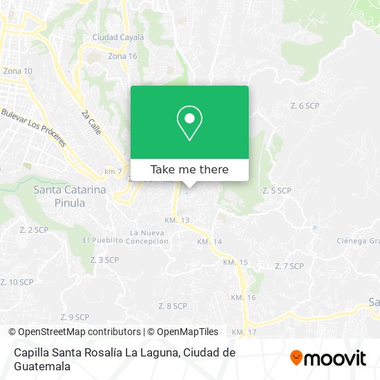 Mapa de Capilla Santa Rosalía La Laguna